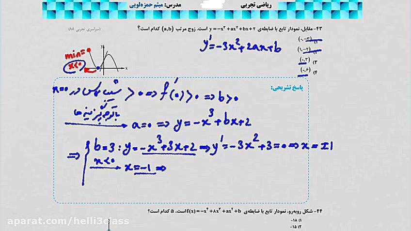 کاربرد مشتق درس ریاضی پایه دوا...