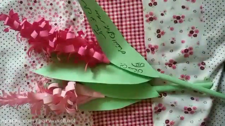 آموزش کاردستی سنبل با کاغذ رنگ...