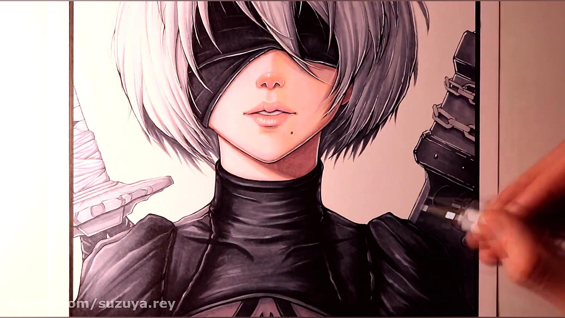 طراحی زیبای 2B ( Nier Automata...