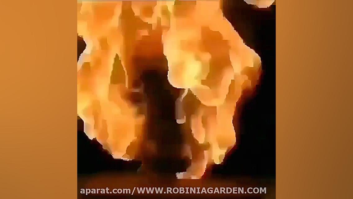 طراحی جمجمه با کبریت