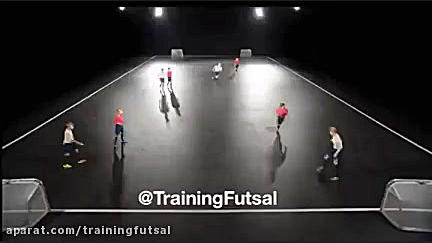 تمرین گلزنی ۴ مقابل ۴