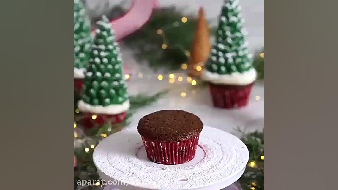 درست کردن کیک به صورت درخت کری...