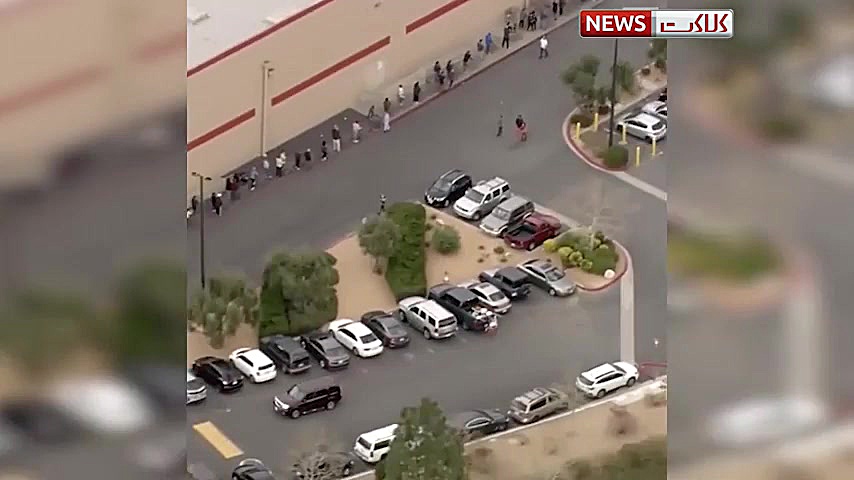 صف طولانی مردم آمریکا برای خری...