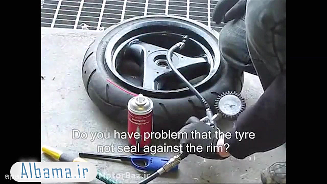 باد کردن لاستیک تیوبلس موتورسی...