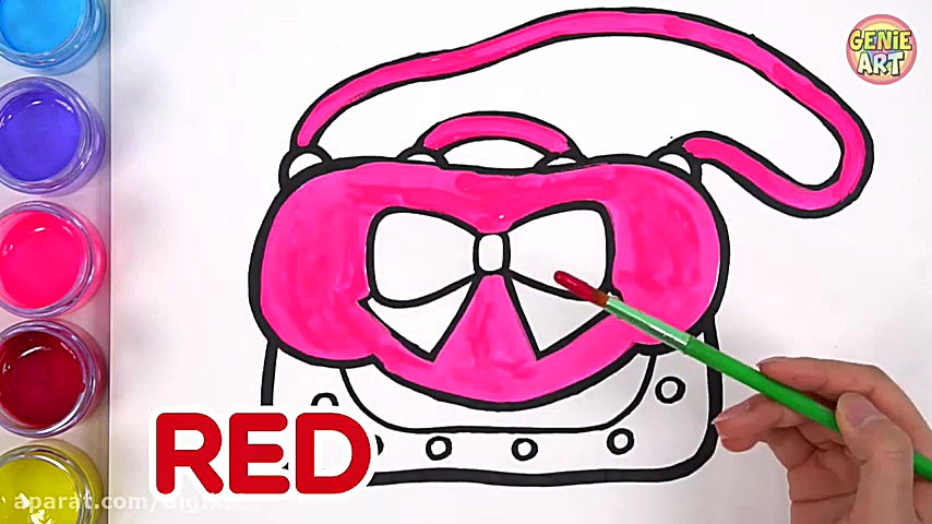 آموزش نقاشی به کودکان  کیف دست...