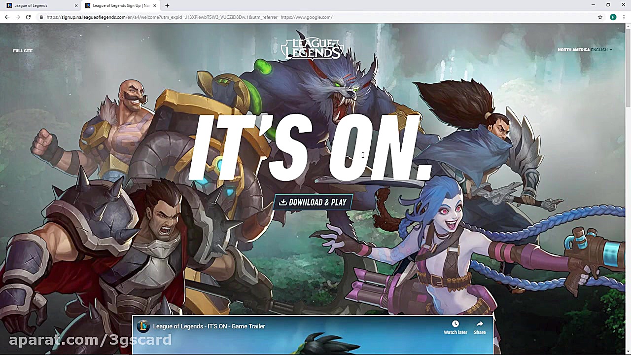 آموزش ساخت اکانت گیفت کارت لیگ...