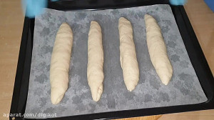 طرز تهیه نان باگت فرانسوی، ترد...