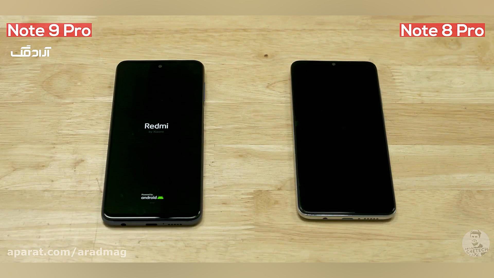 مقایسه سرعت ردمی نوت 8 پرو و ر...