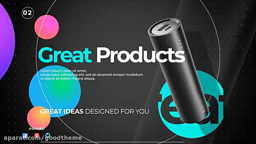 پروژه افترافکت نمایش محصولات (...