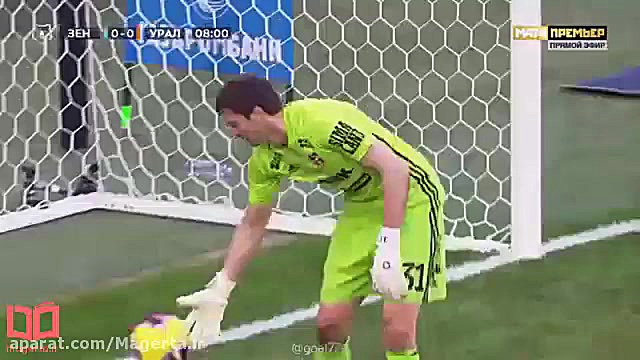 هتریک سردار آزمون در بازی زنیت...