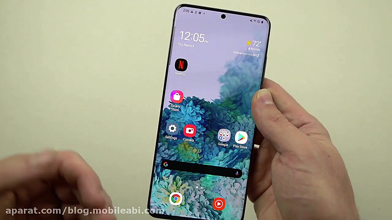 تست چاقو و چکش بر روی گوشی سام...