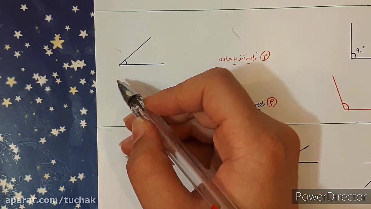 آموزش ریاضی ششم مبحث خط و زاوی...