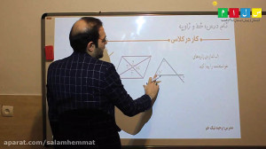 خط و زاویه ریاضی ششم دبستان