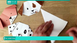 آموزش ساخت اوریگامی سگ