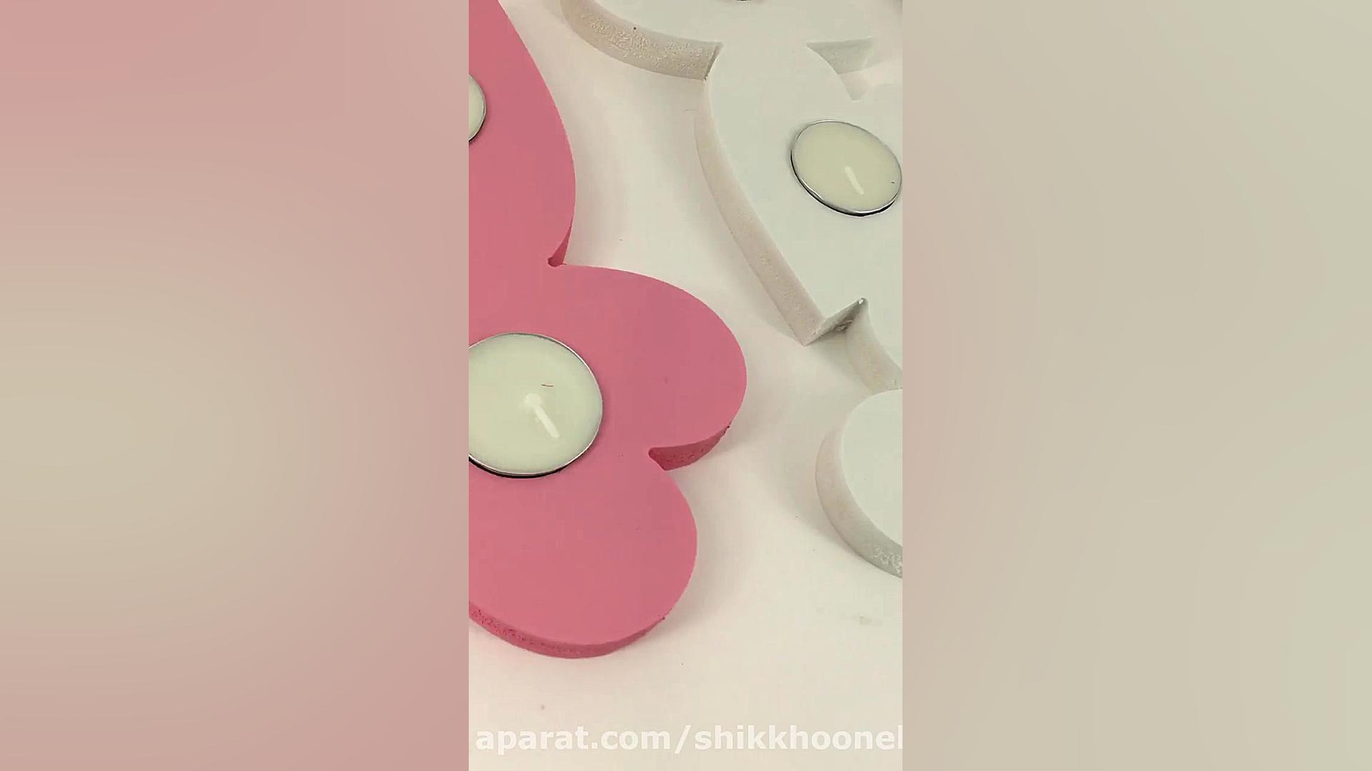 جاشمعی چوبی قلبی