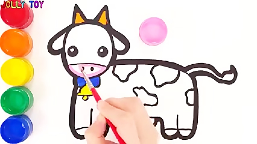 نقاشی گاو کودکانه