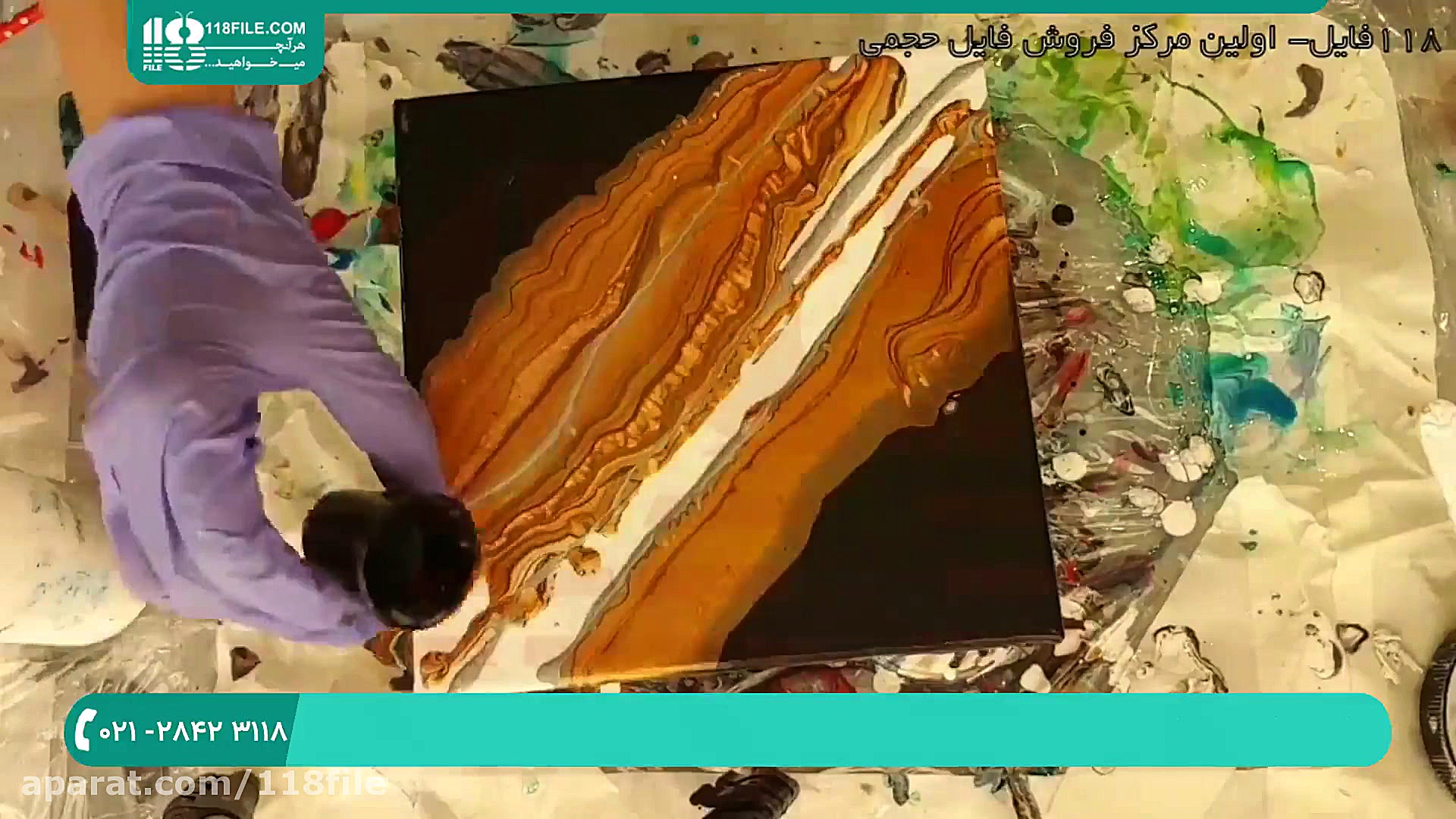 آموزش نقاشی با رزین اپوکسی | ن...