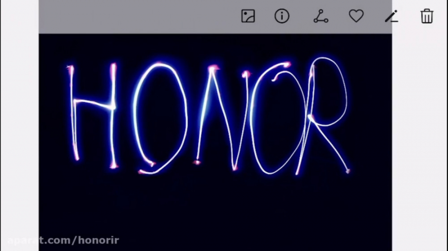 نقاشی با نور با آنر 9ایکس