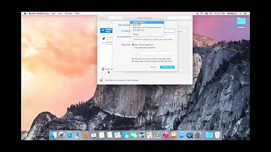 &lrm;ساخت یوزر