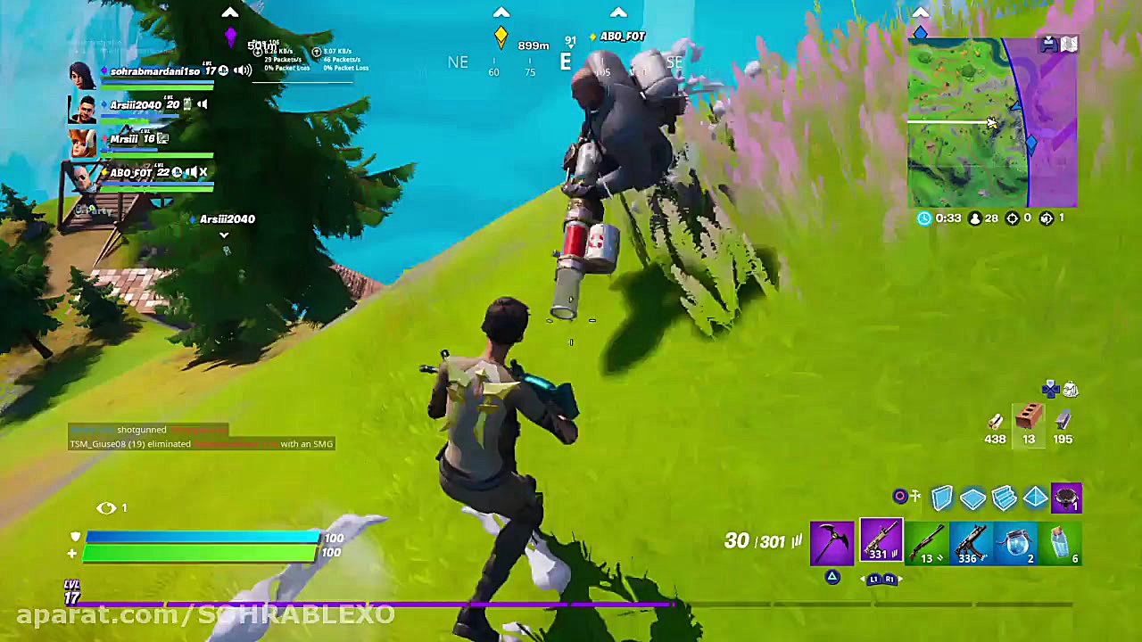 گیم پلی فورتنایت