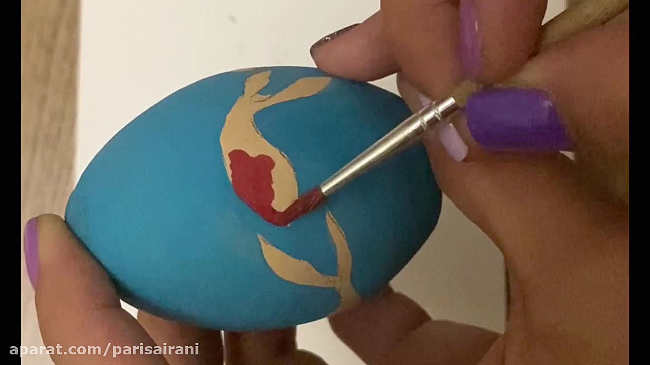 آموزش رنگ کردن تخم مرغ های هفت...