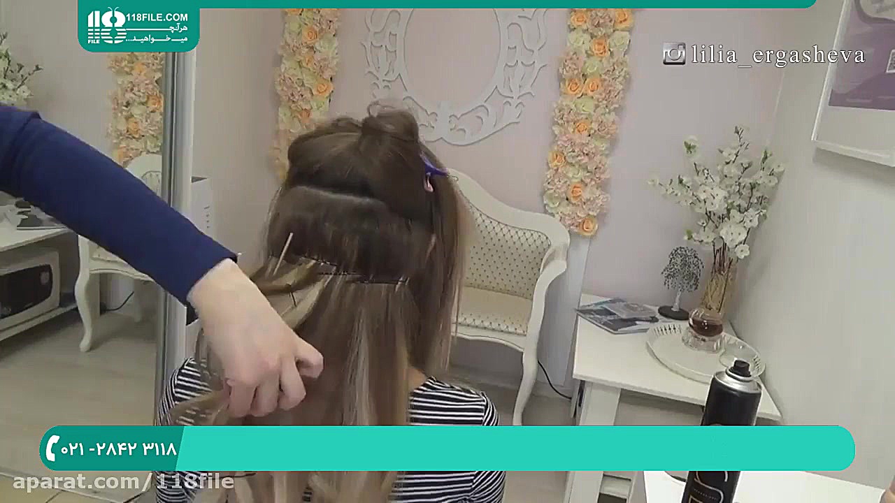 آموزش شینیون | شینیون موهای بل...