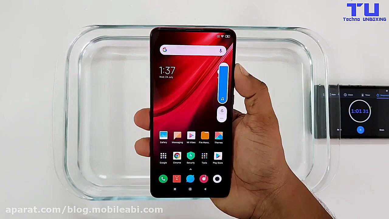 تست و بررسی مقاومت گوشی شیائوم...