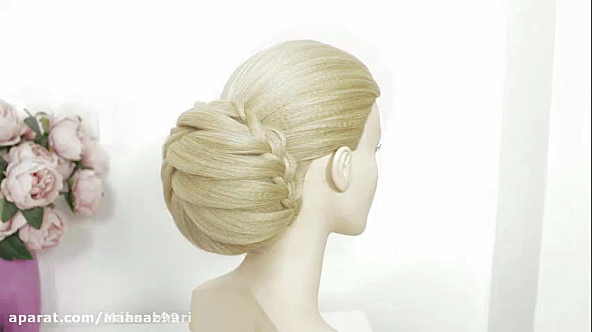 آموزش بافت مو و شینیون عروس ای...