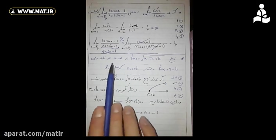 آموزش ریاضی  مبحث حد  پایه یاز...
