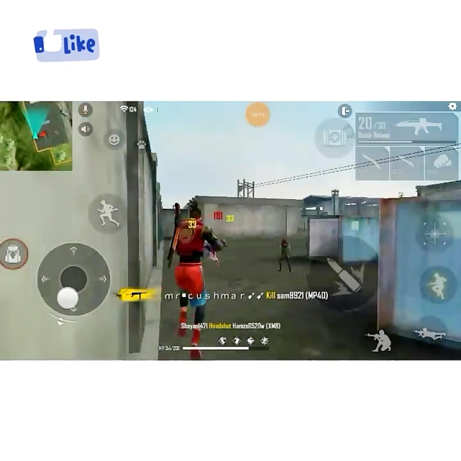 اموزش هد زدن در بازی فری فایر...