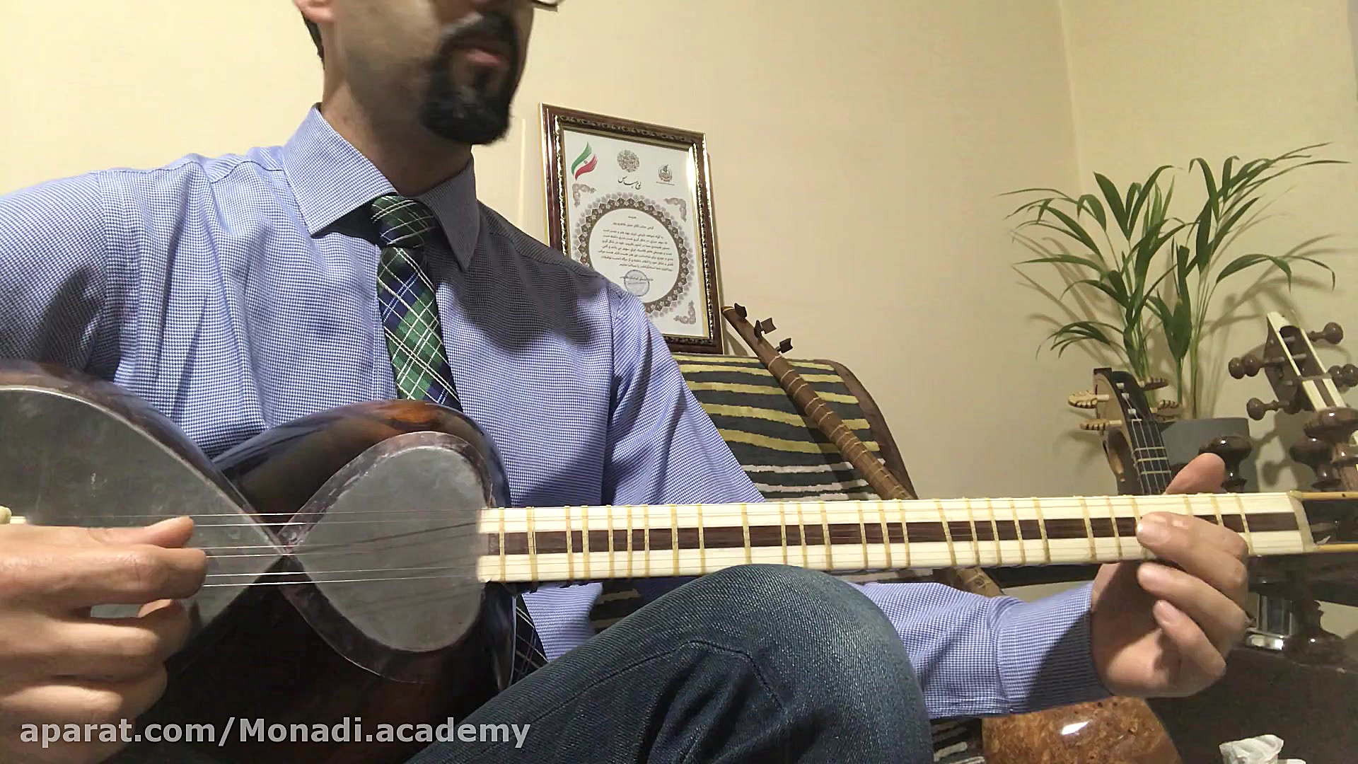 یه گلى سایه چمن ( آموزش تار و...