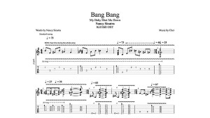 نت و تبلچر آهنگ Bang bang برای...
