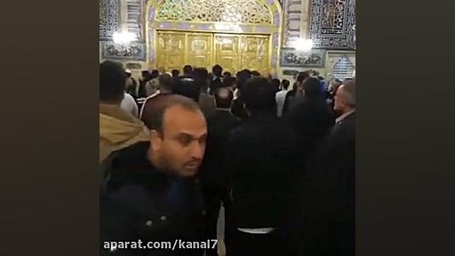 اعتراض به بسته شدن حرم امام رض...