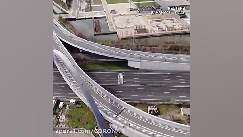 تصاویر هوایی از قرنطینه در ایت...