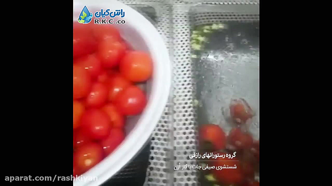 شستشوی صیفی جات با گاز ازن در...