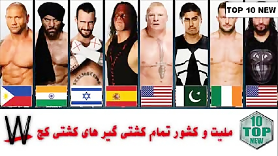 ملیت و کشورهای تمام سوپر استار...