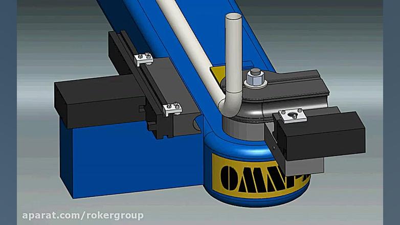 انیمیشن دستگاه لوله خم کن