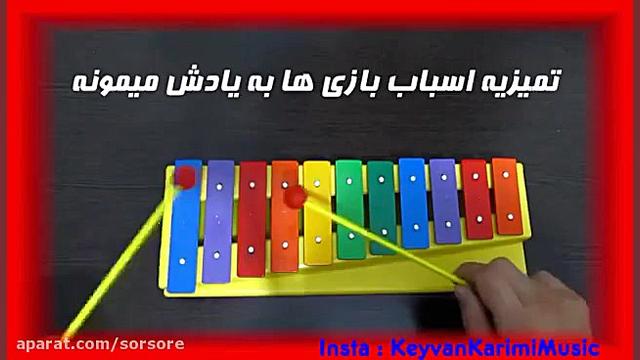 پاکیزگی اسباب بازی ها با موسیق...