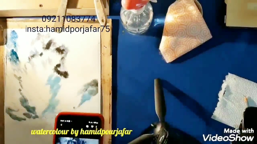 نقاشی با آبرنگ حمیدپورجعفر آمو...