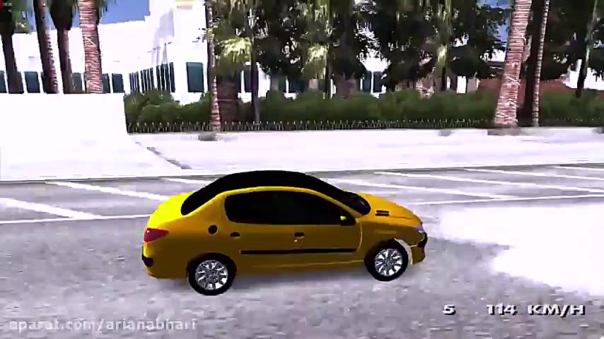 تصادف پژو 206 در بازی GTA5