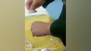 آموزش رگ گیری توسط پرستاران بخ...