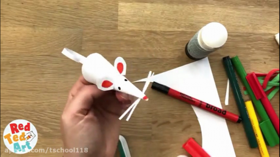 کاردستی موش با کاغذ