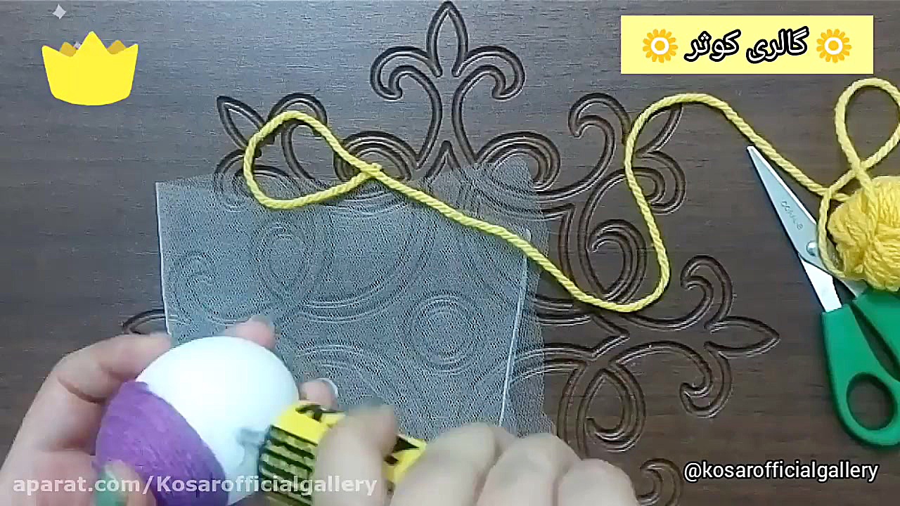 آموزش تزیین تخم مرغ عید 99