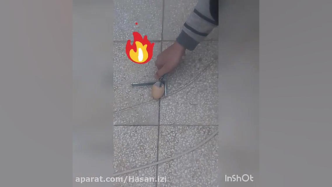 ترقه سیگارت داخل تخم مرغ(صحنه...