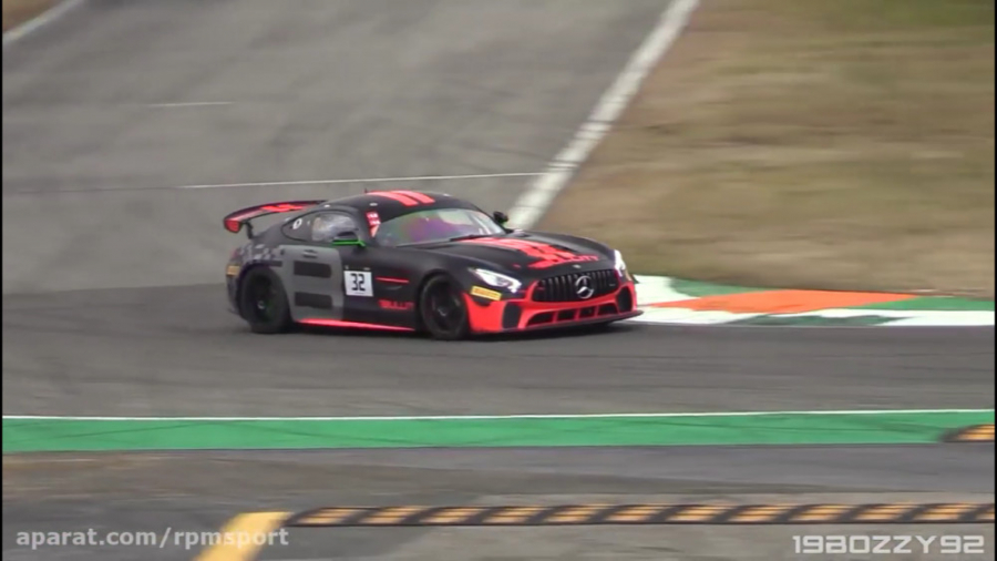 تست خودروی مسابقه‌ای مرسدس بنز...