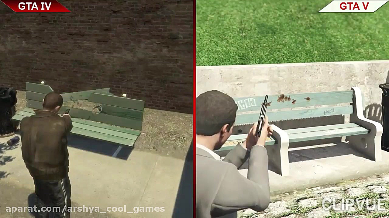 مقایسه بازی GTA IV vs GTA V