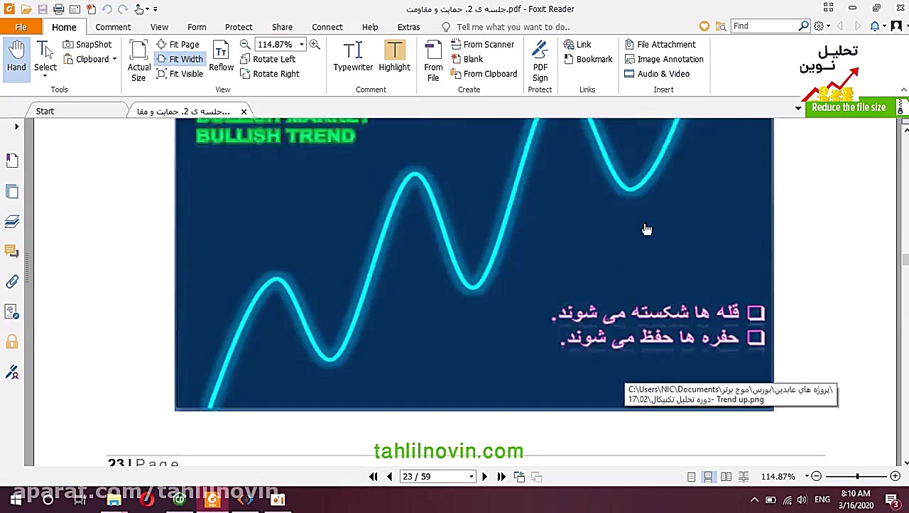 آموزش خط روند در تحلیل تکنیکال