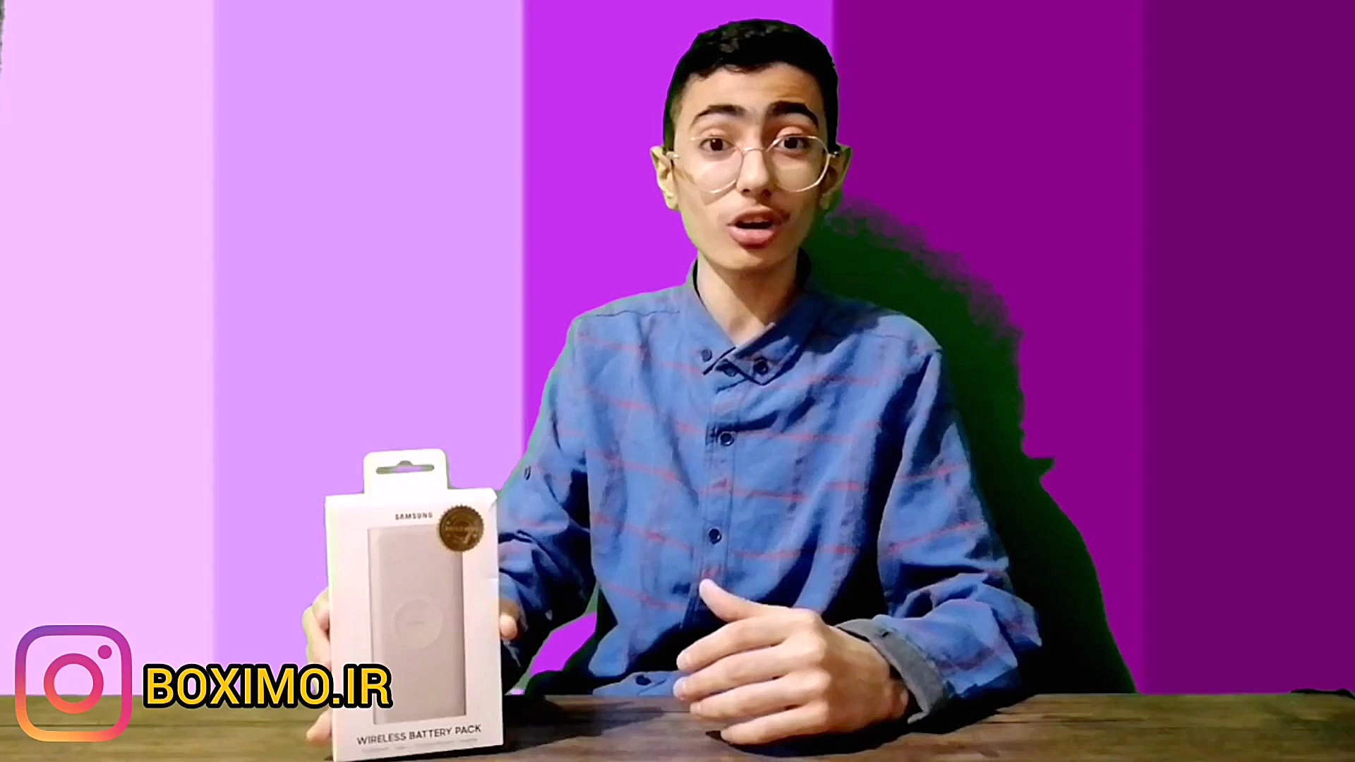 آنباکس پاوربانک وایرلس سامسونگ