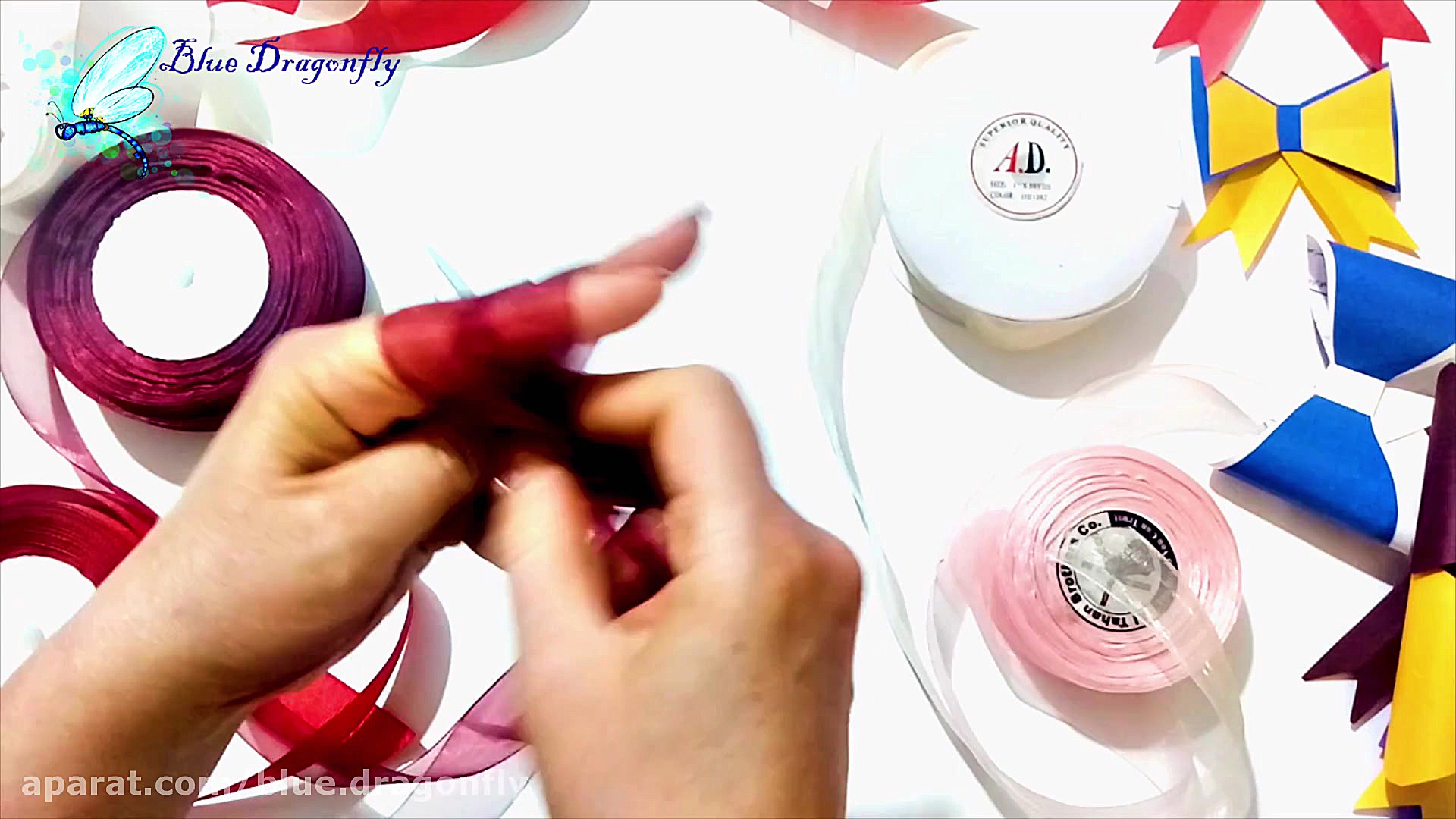 آموزش پاپیون پارچه ایی برای کا...