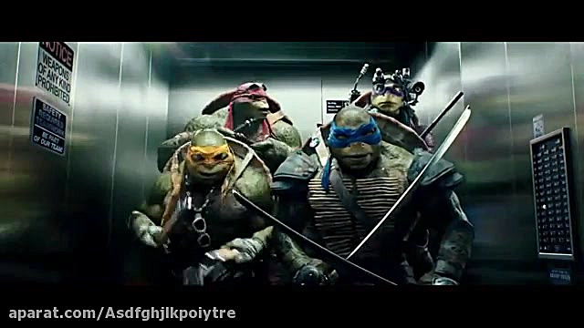 صحنه جالب از فیلم لاک‌پشت‌های...